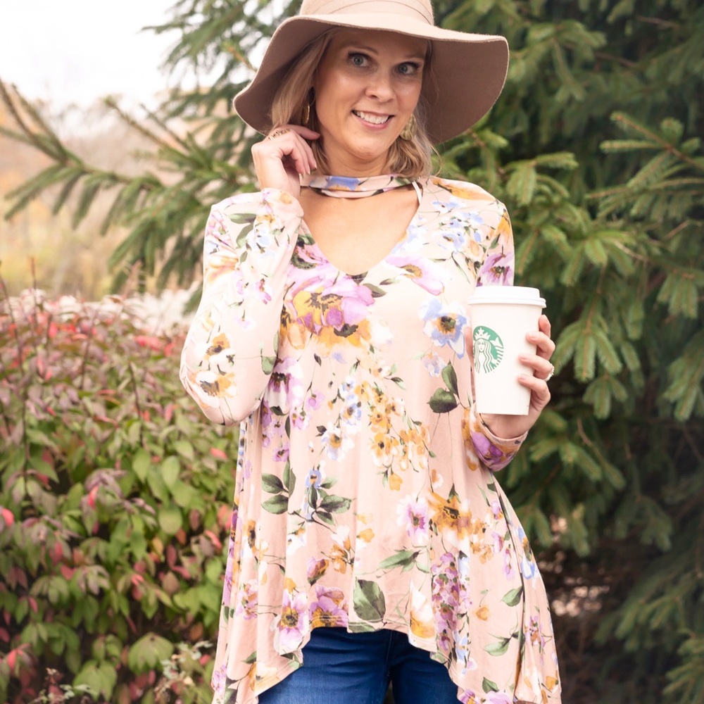 Floral choker top - Picture 5 of 8